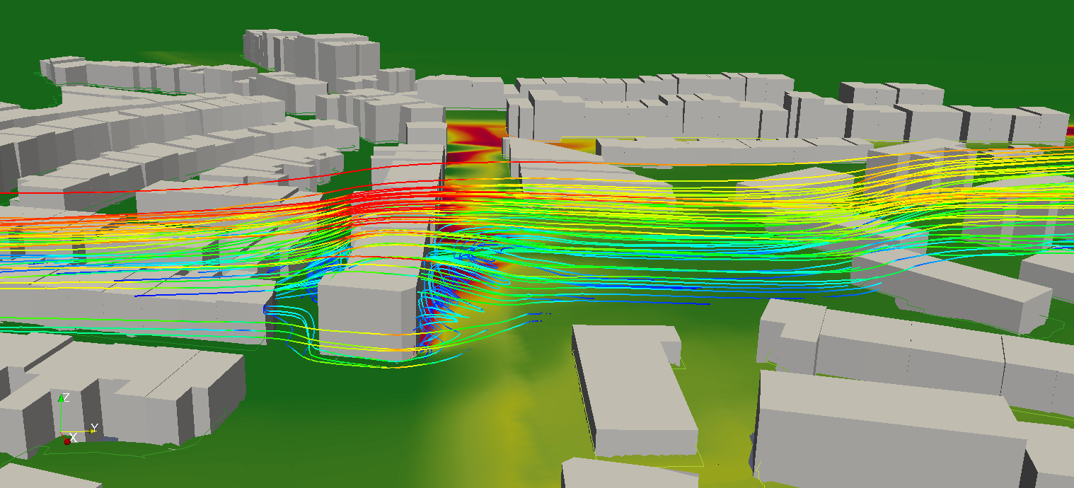 Modelling the flow and dispersion of air pollution around buildings and built-up areas