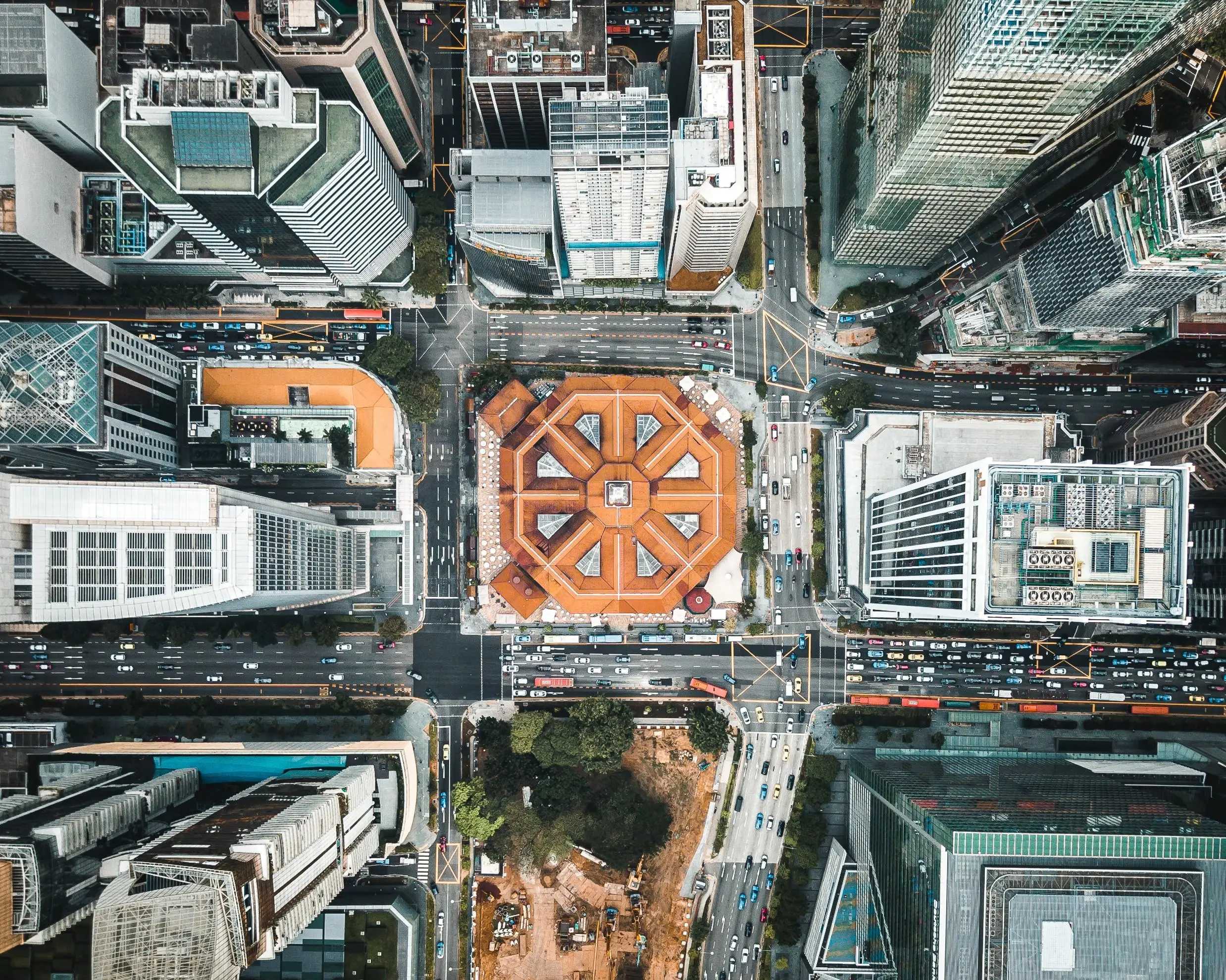 Singapore aerial view
