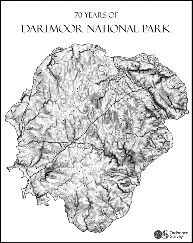 Dartmoor Os Map Online Dartmoor | Data-Vis | Monochrome