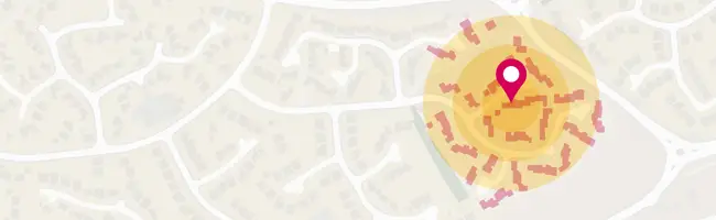 Map extract with pin marking a location