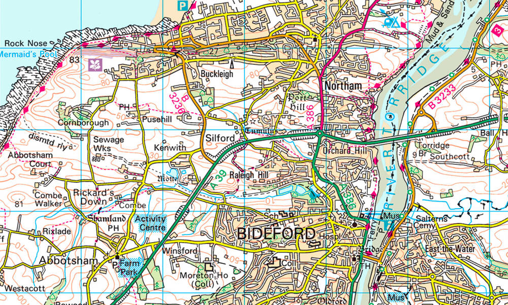 1:50 000 Scale Raster mapping screenshot.