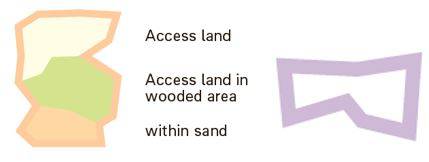 Open access land symbol