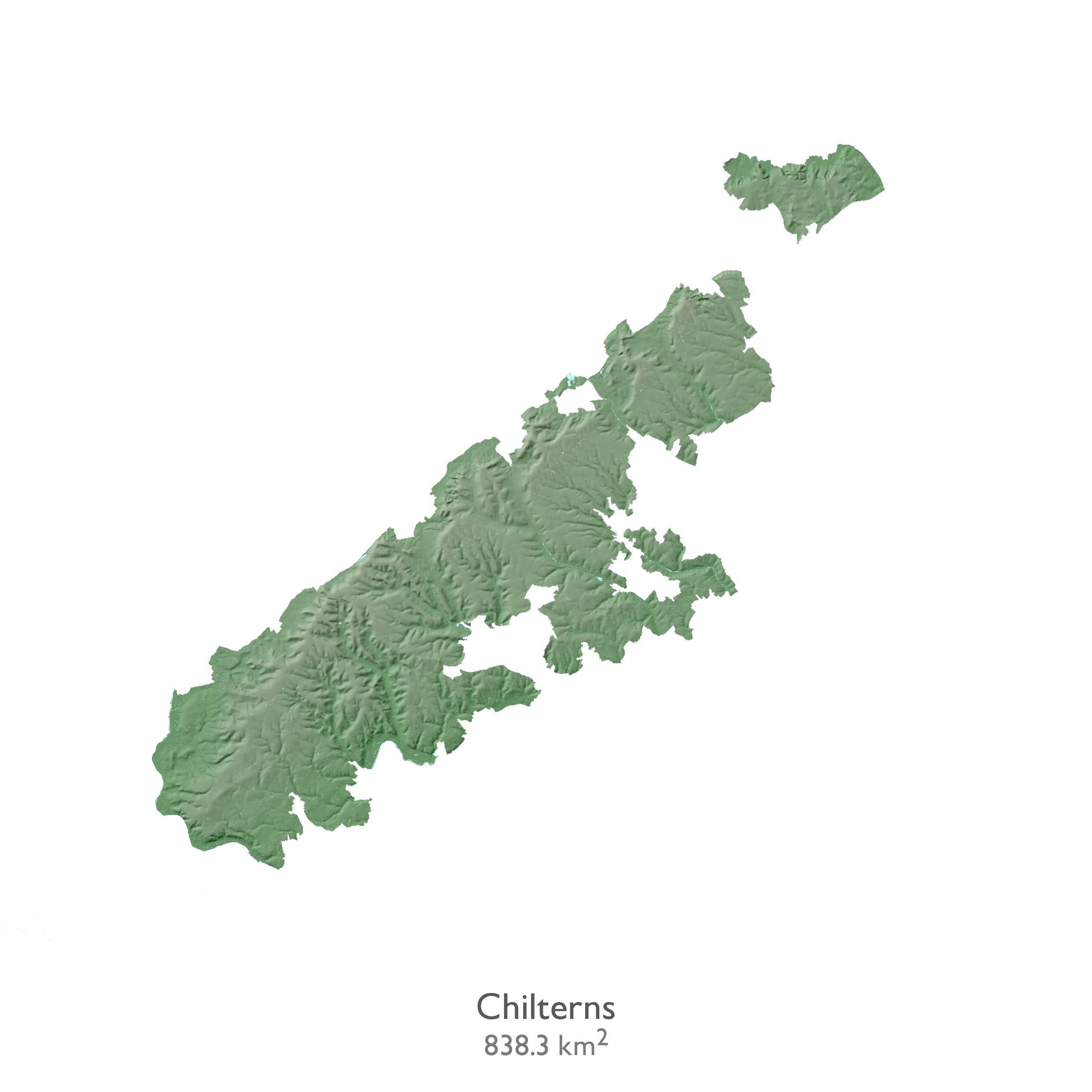 Data visualisation of the Chilterns.