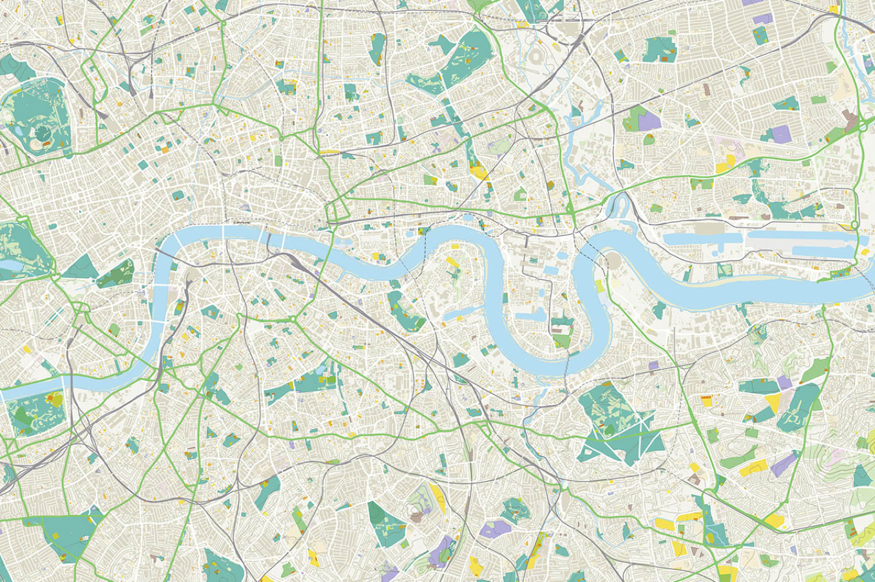 Custom-styled vector tiles from OS