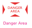 Danger area symbol