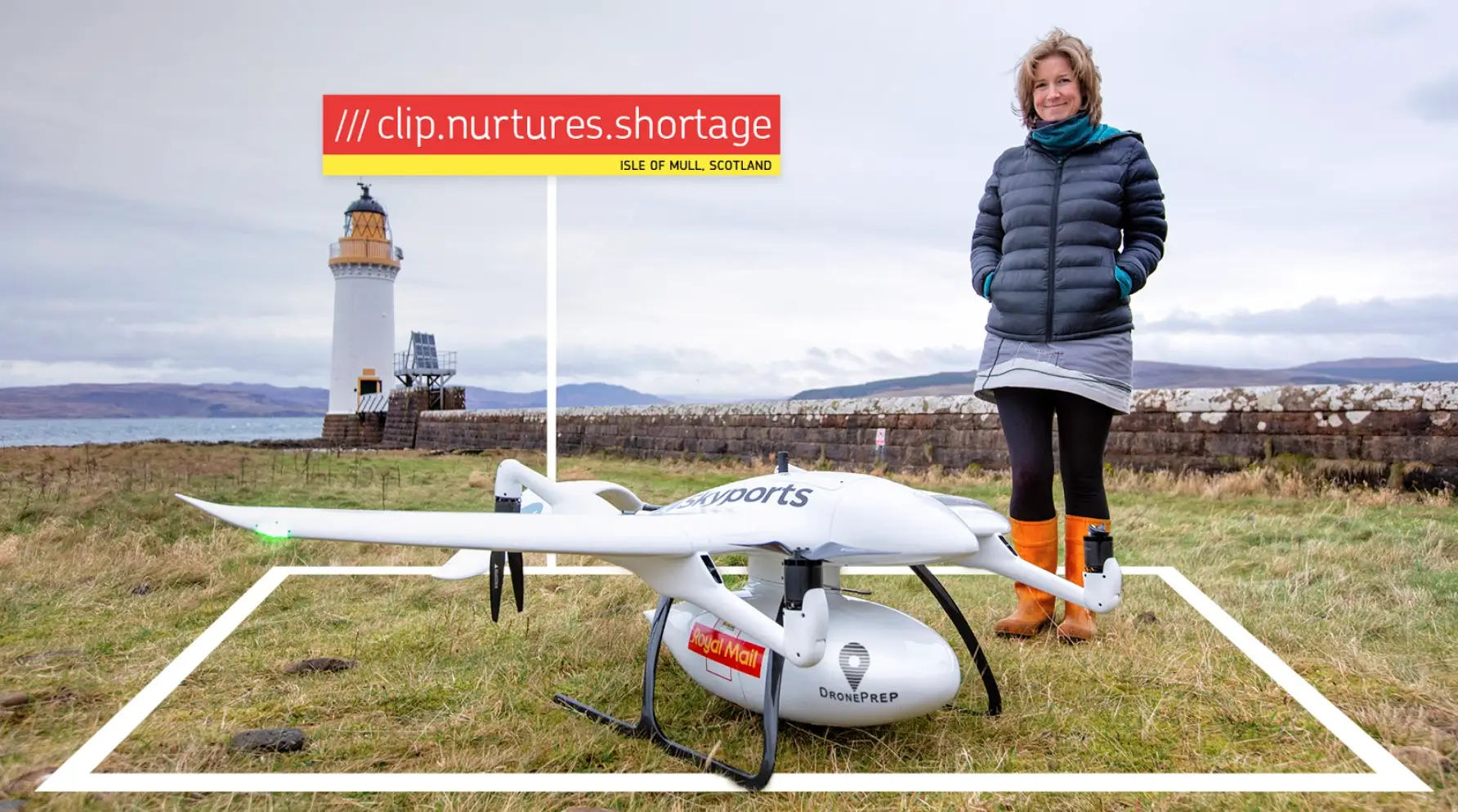 DronePrep Royal Mail parcel delivery