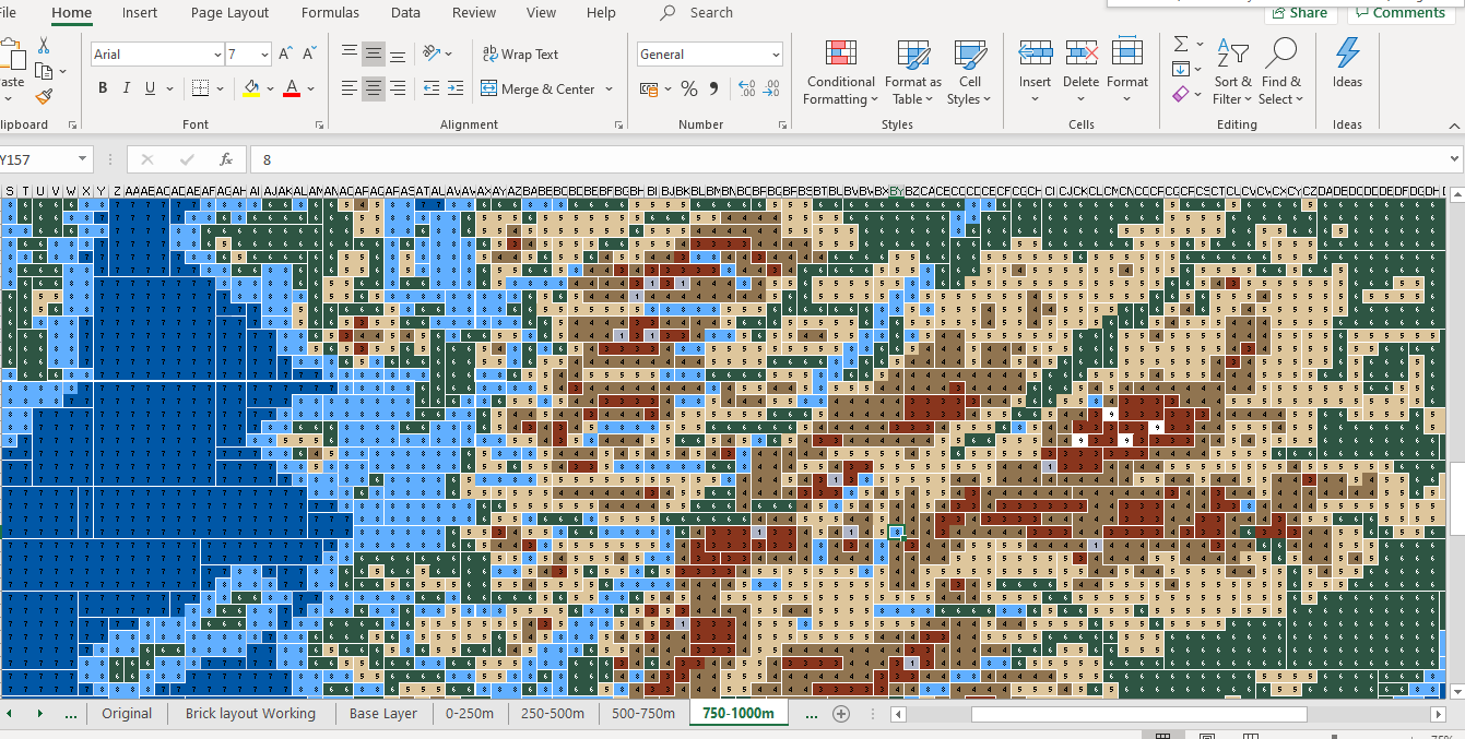 Screenshot of Microsoft Excel spreadsheet.