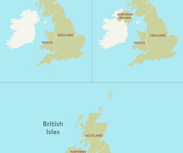 UK Map Poster United Kingdom Latest Brand New GB
