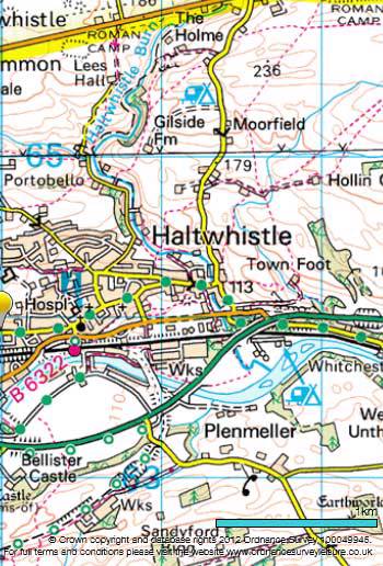 Is Haltwhistle the centre of Britain?