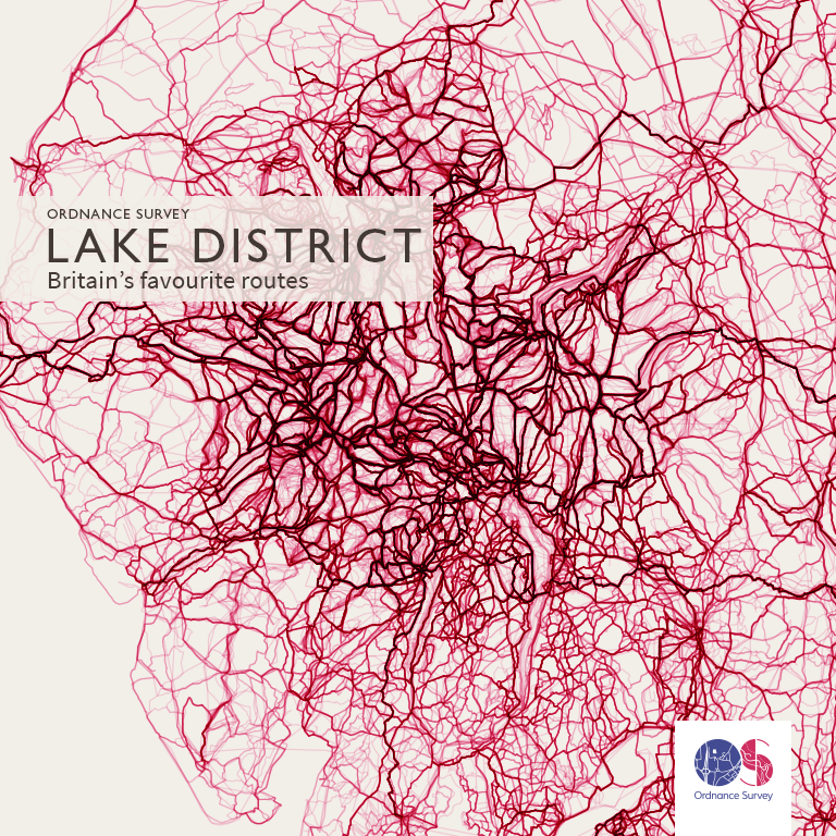 All of the public OS Maps routes recorded in the Lake District National Park