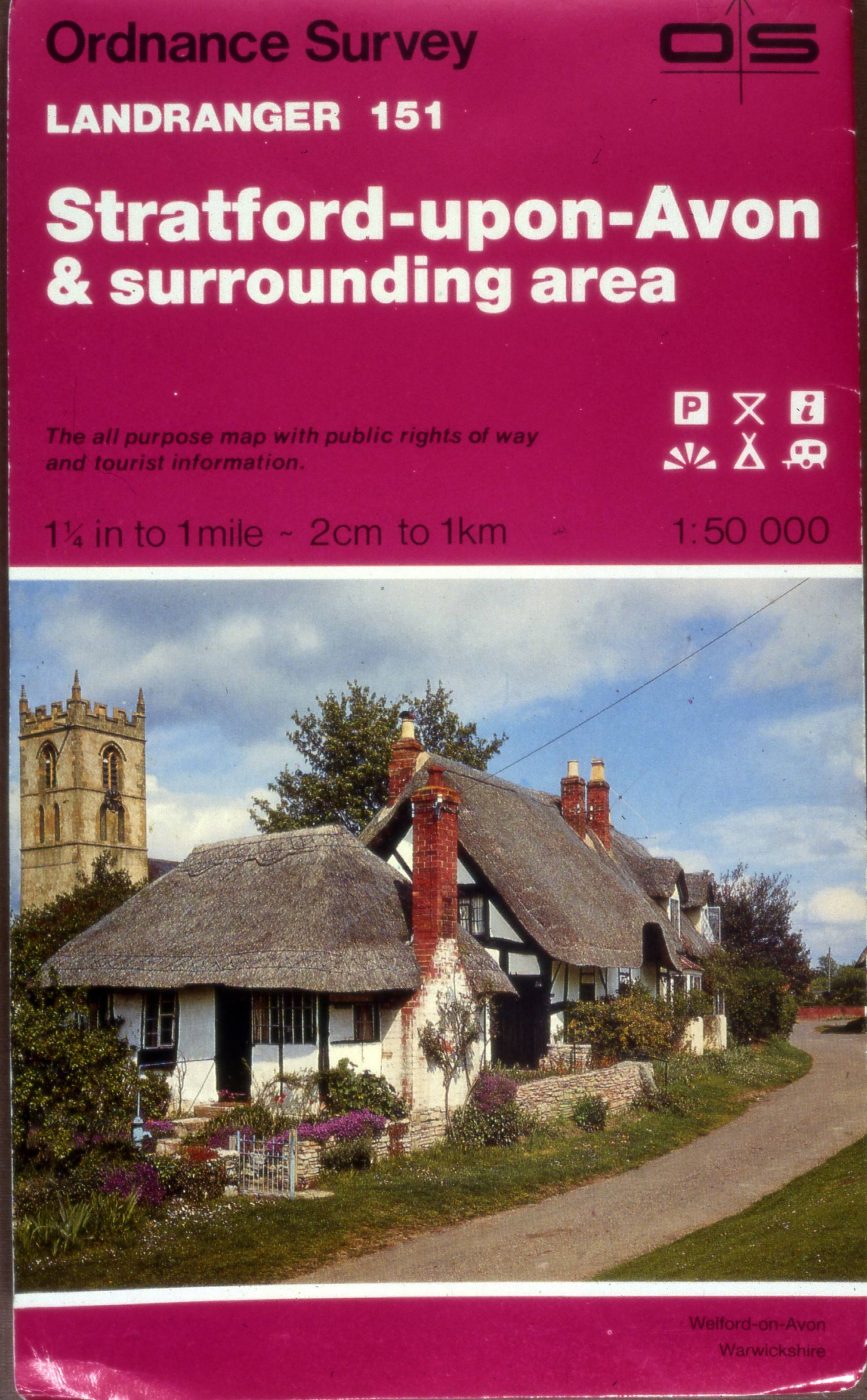 A Landranger map in the 1980s