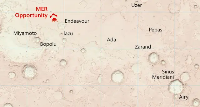 Extract from the new Mars map.