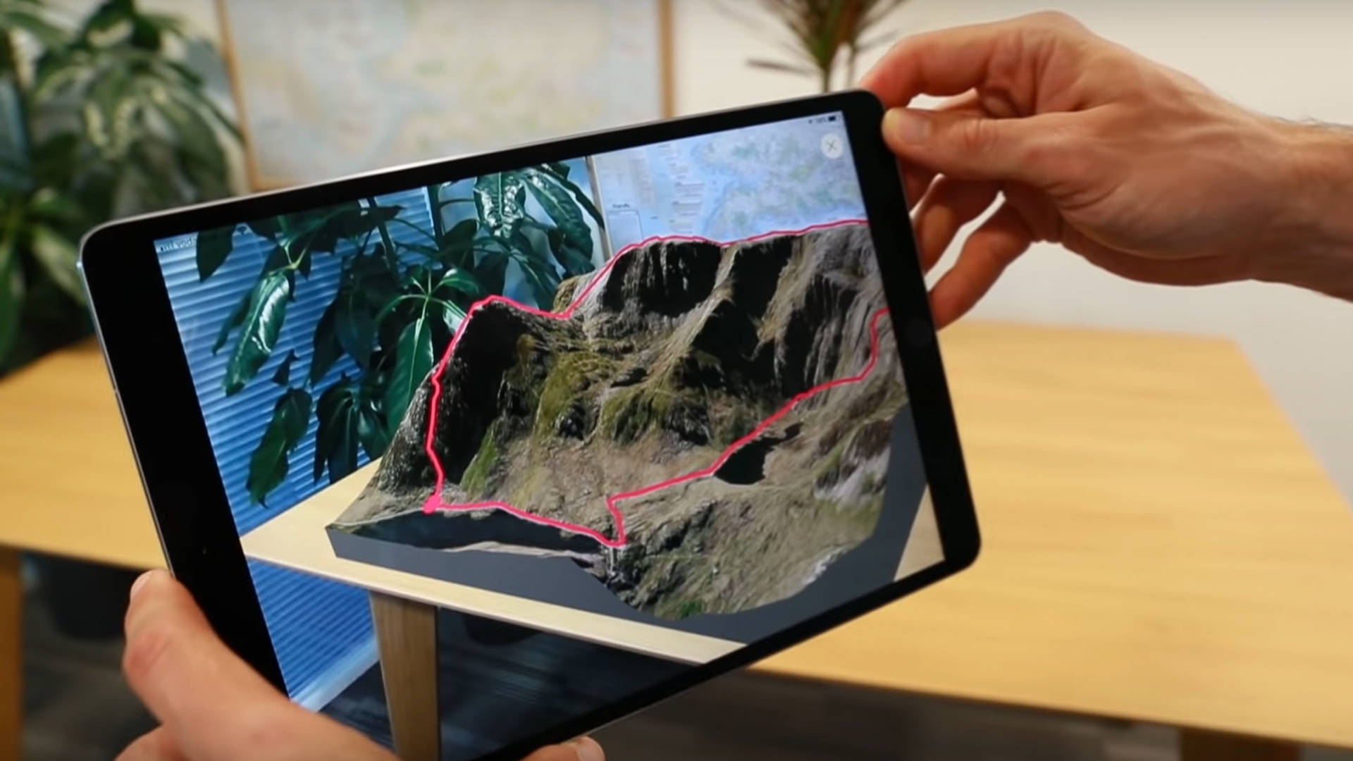 OS Maps Tabletop 3D feature.