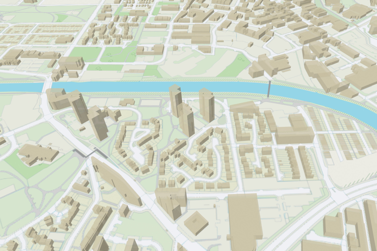 OS MasterMap topography mapping.