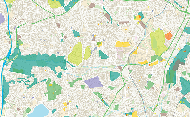 Open Greenspace mapping.