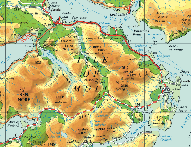 Charley Glynn's modern take on a 1960s quarter-inch map