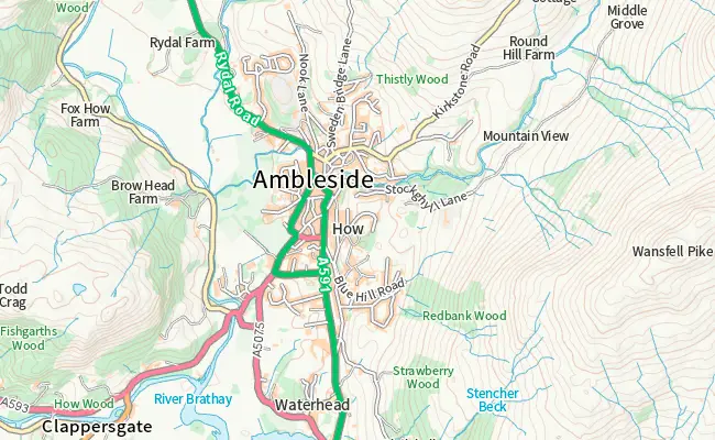 Road cartographic style