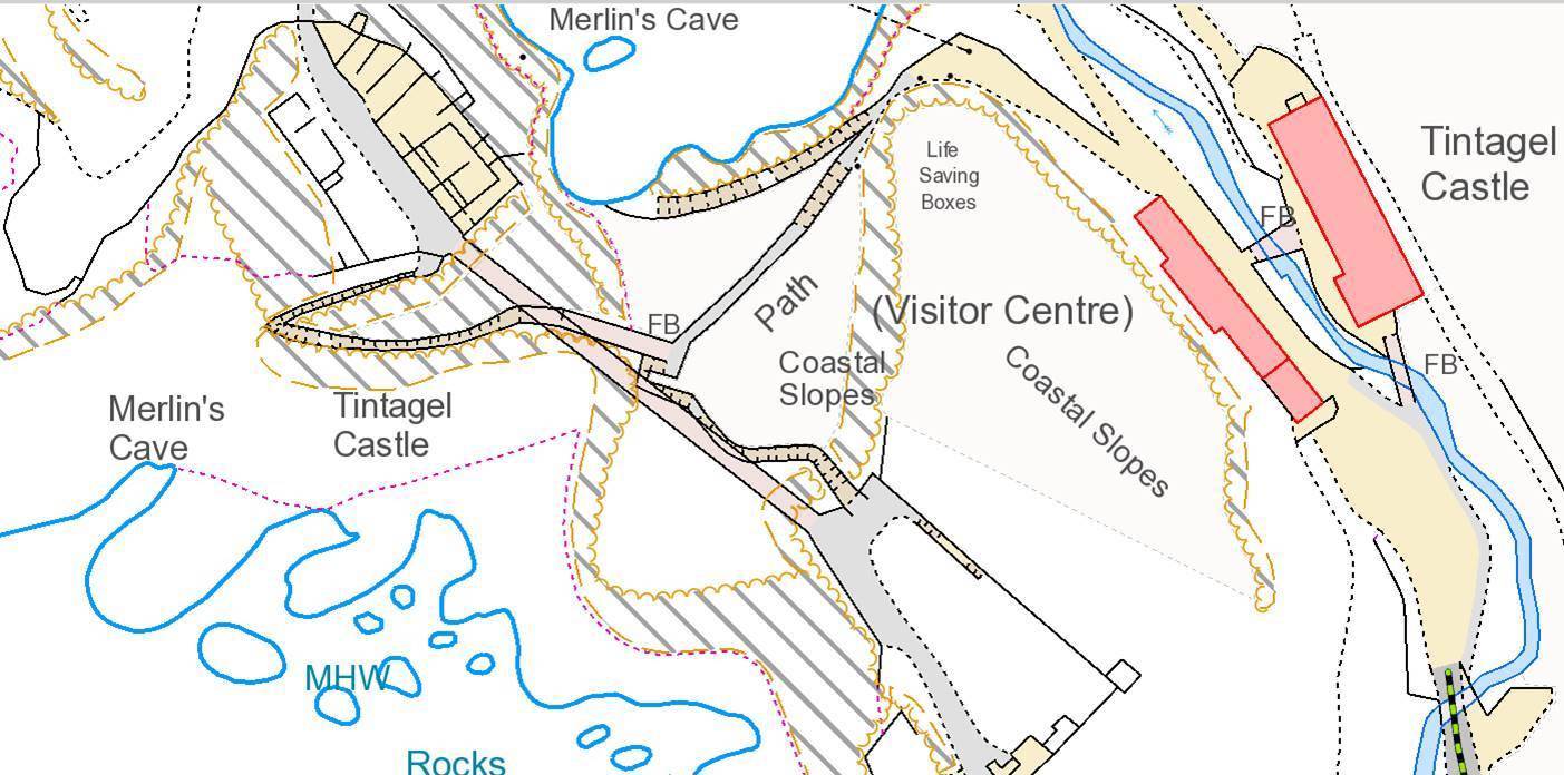 Mapping image of new Tintagel bridge.
