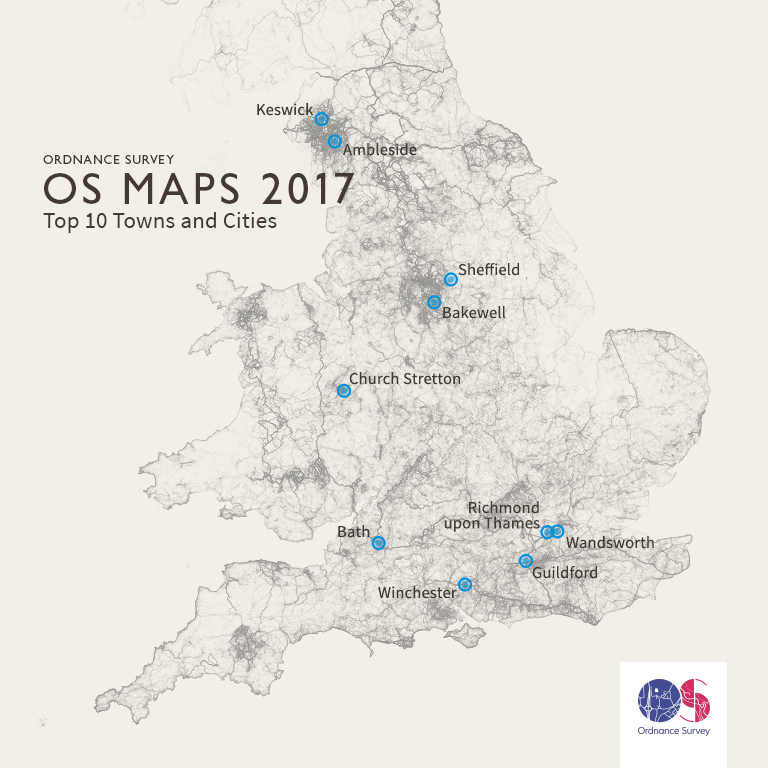 GB OS Maps routes 2017