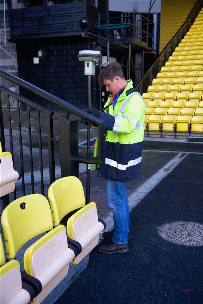 Tom Watts surveying Watford FC.