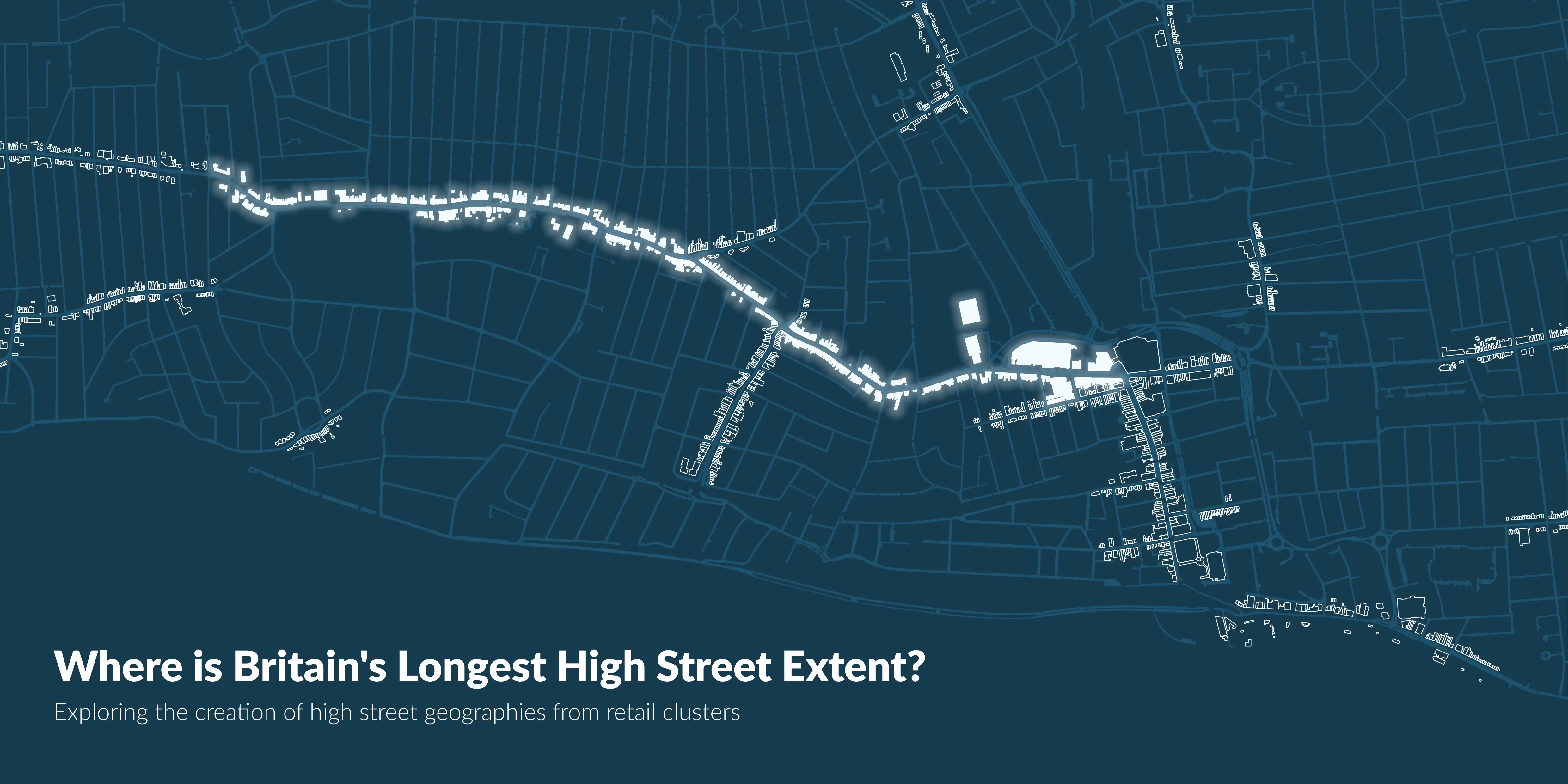 Graphic asking where is Britain's longest high street