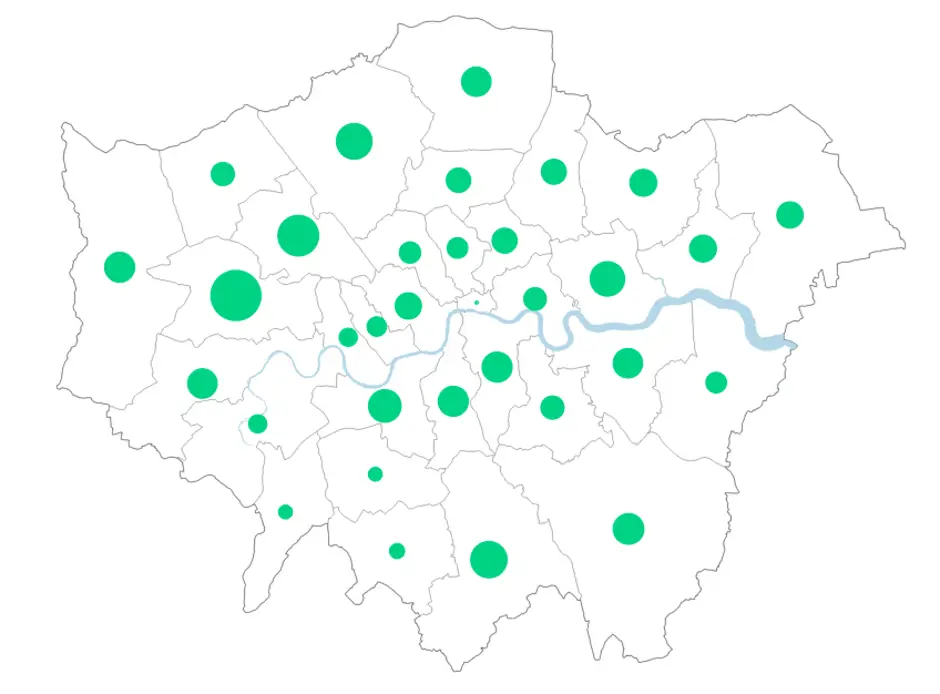 Proportional Symbol Map.