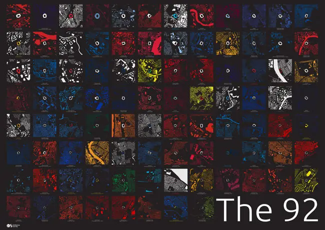 Football stadium poster