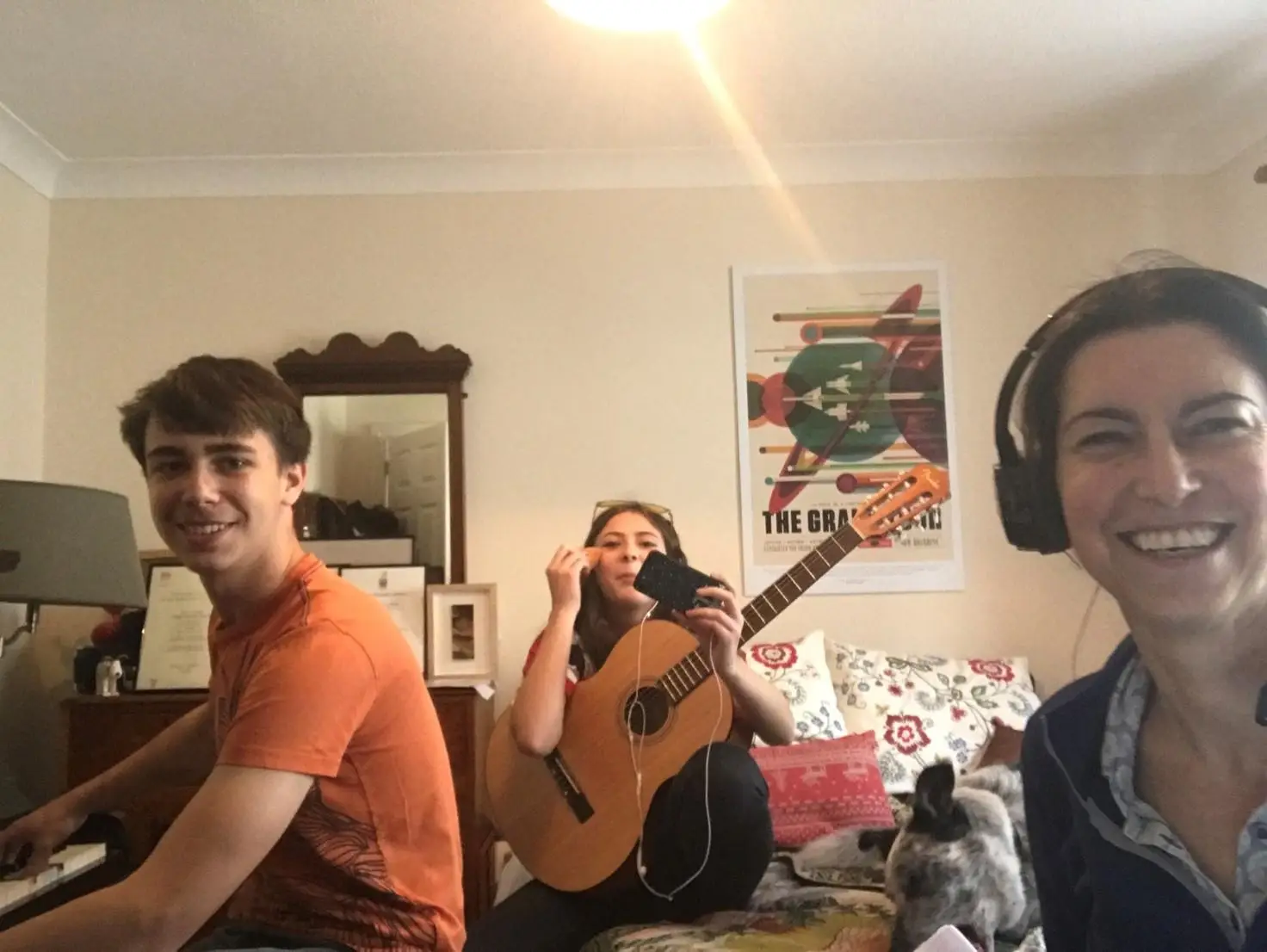 Donna with her children