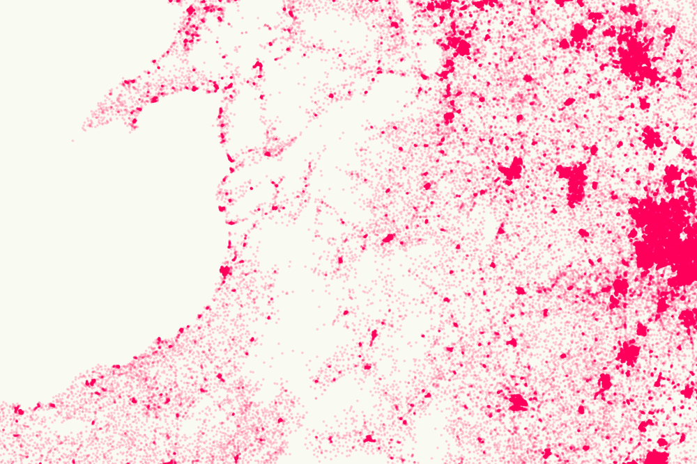 Map of Wales using Code-Point Open