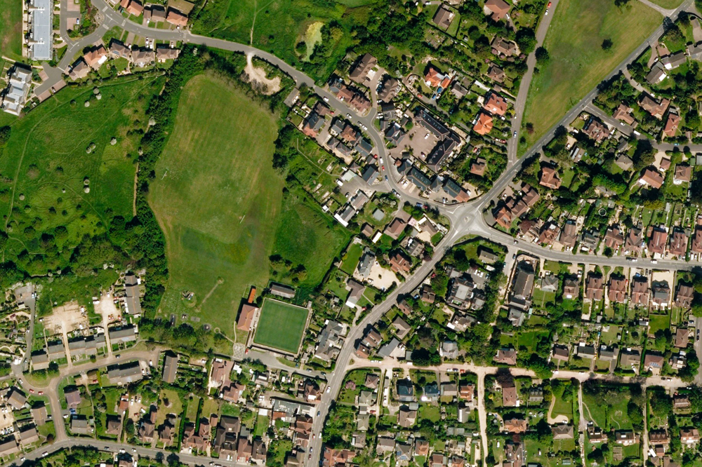 Map displaying OS MasterMap Imagery Layer