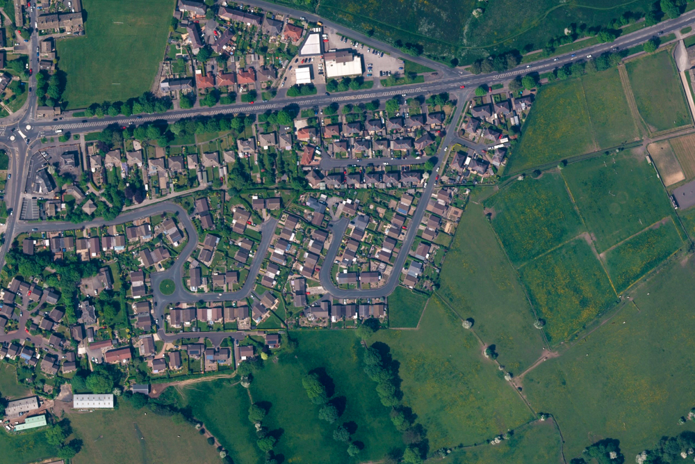 Map displaying OS MasterMap Imagery Layer