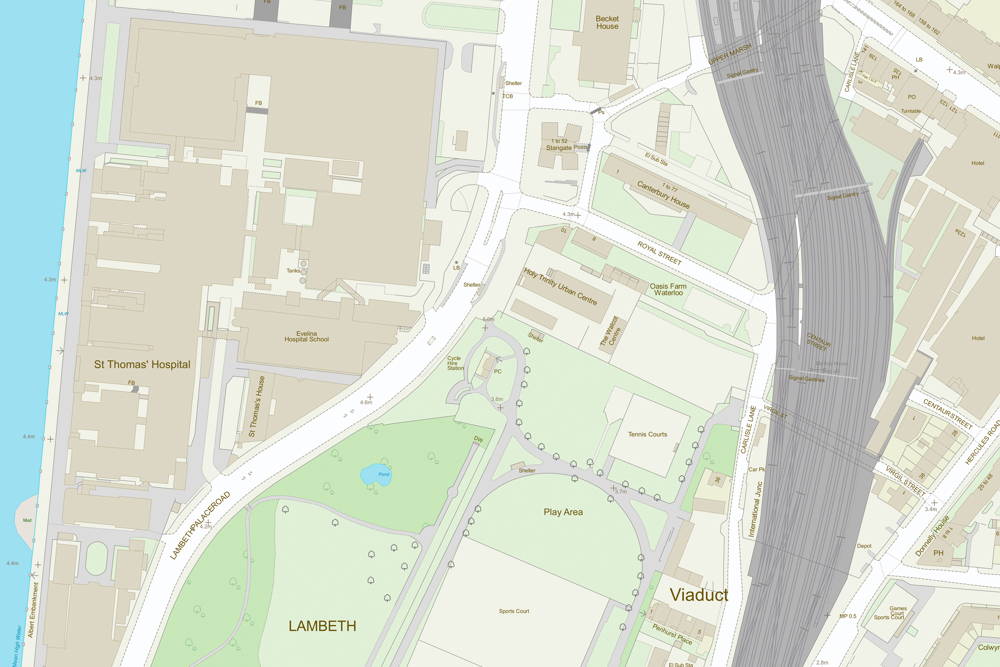 OS MasterMap Topography Lambeth