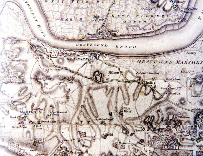 1801 map of Kent