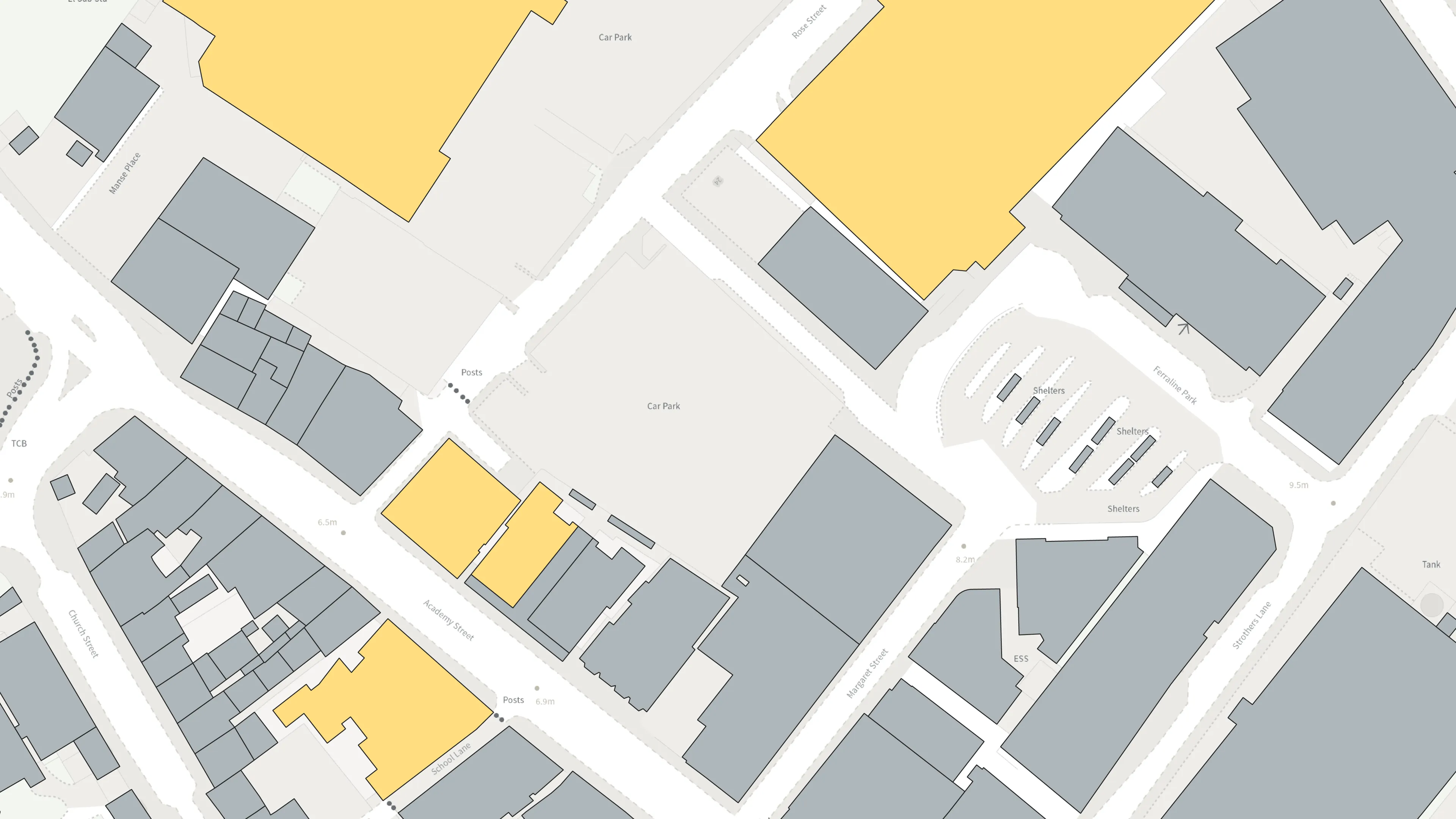 Ordnance Survey's roof data showing the presence of solar panels