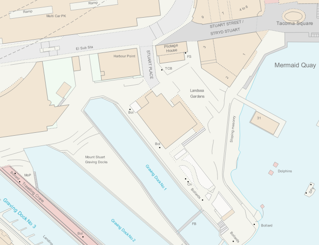 Map of Cardiff Bay