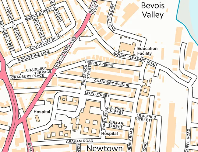 OpenData map of Southampton