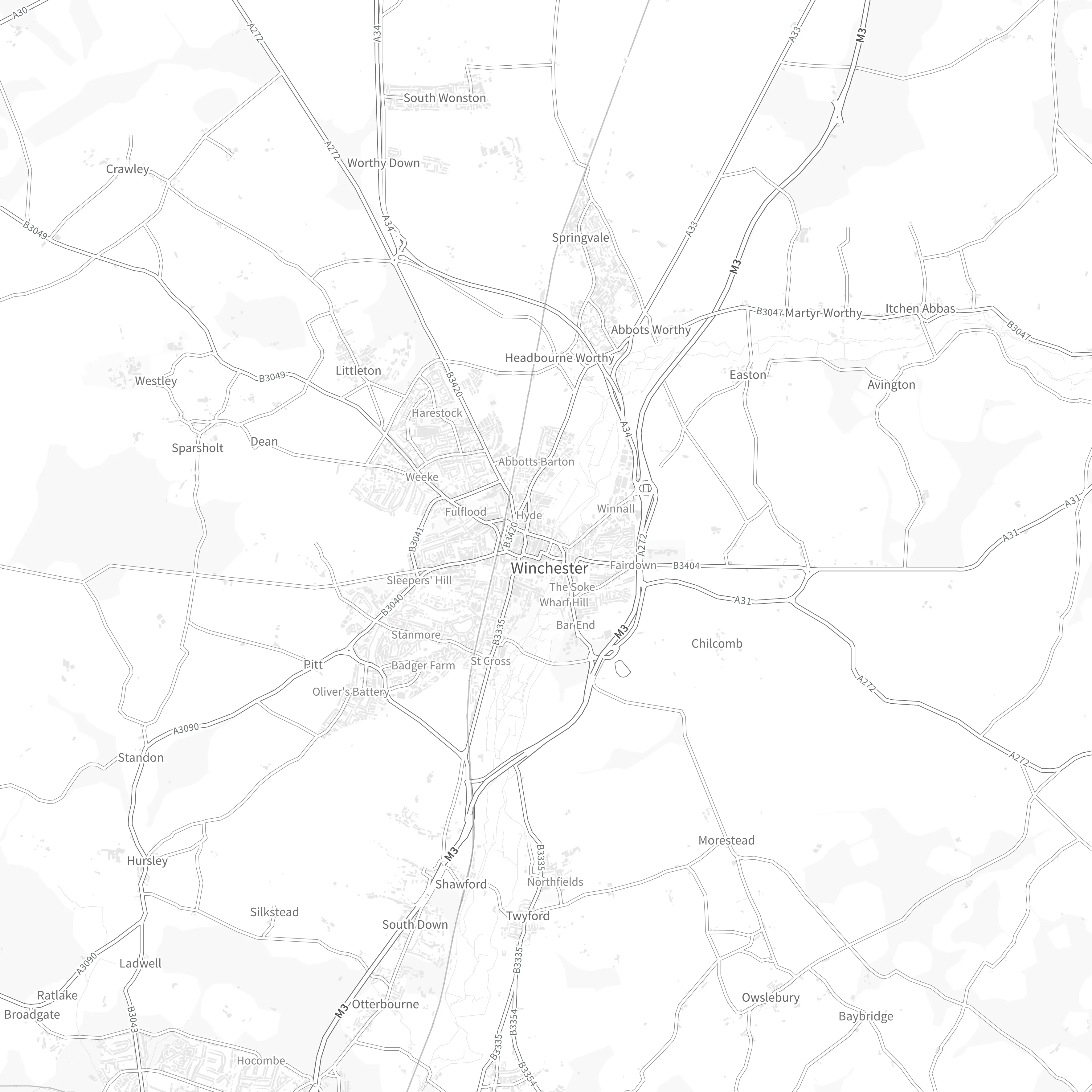 Black & White small scale Zoomstack basemap.