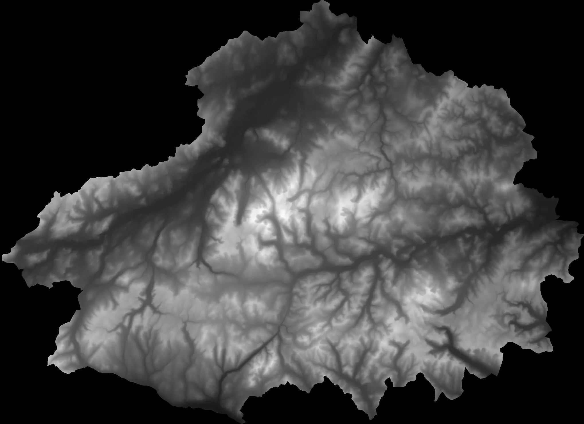 DEM of Cairngorms National Park.