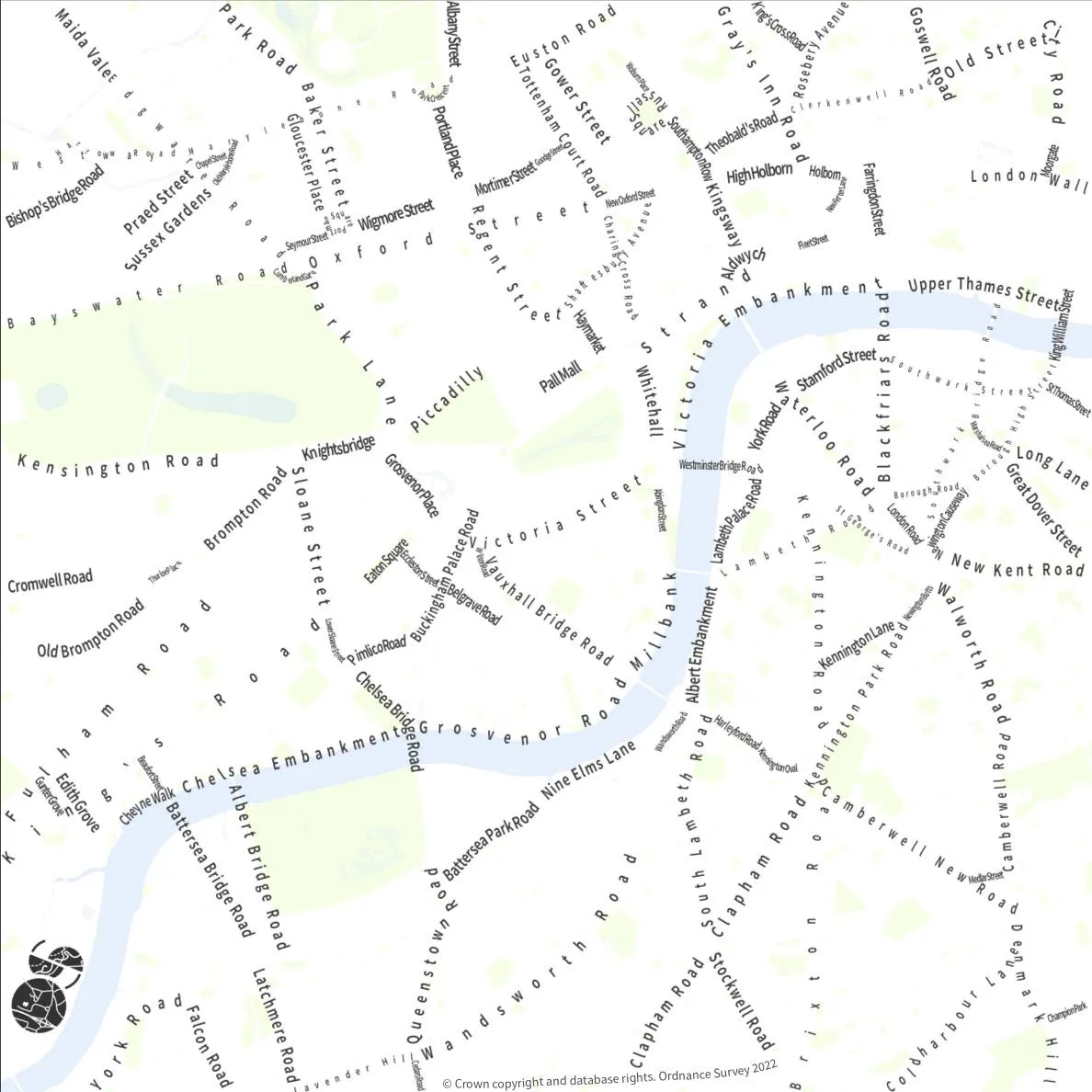 Central London road map, Freya Cooper