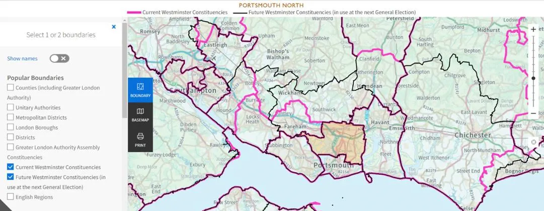 Constituency Example Election maps and boundary lines | Blog | OS