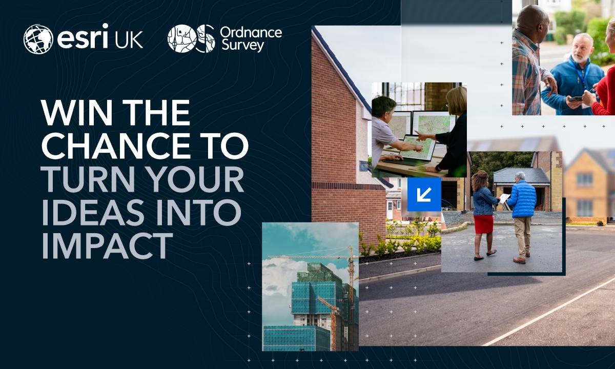 Poster with the text displaying 'Win the chance to turn your ideas into impact'.
