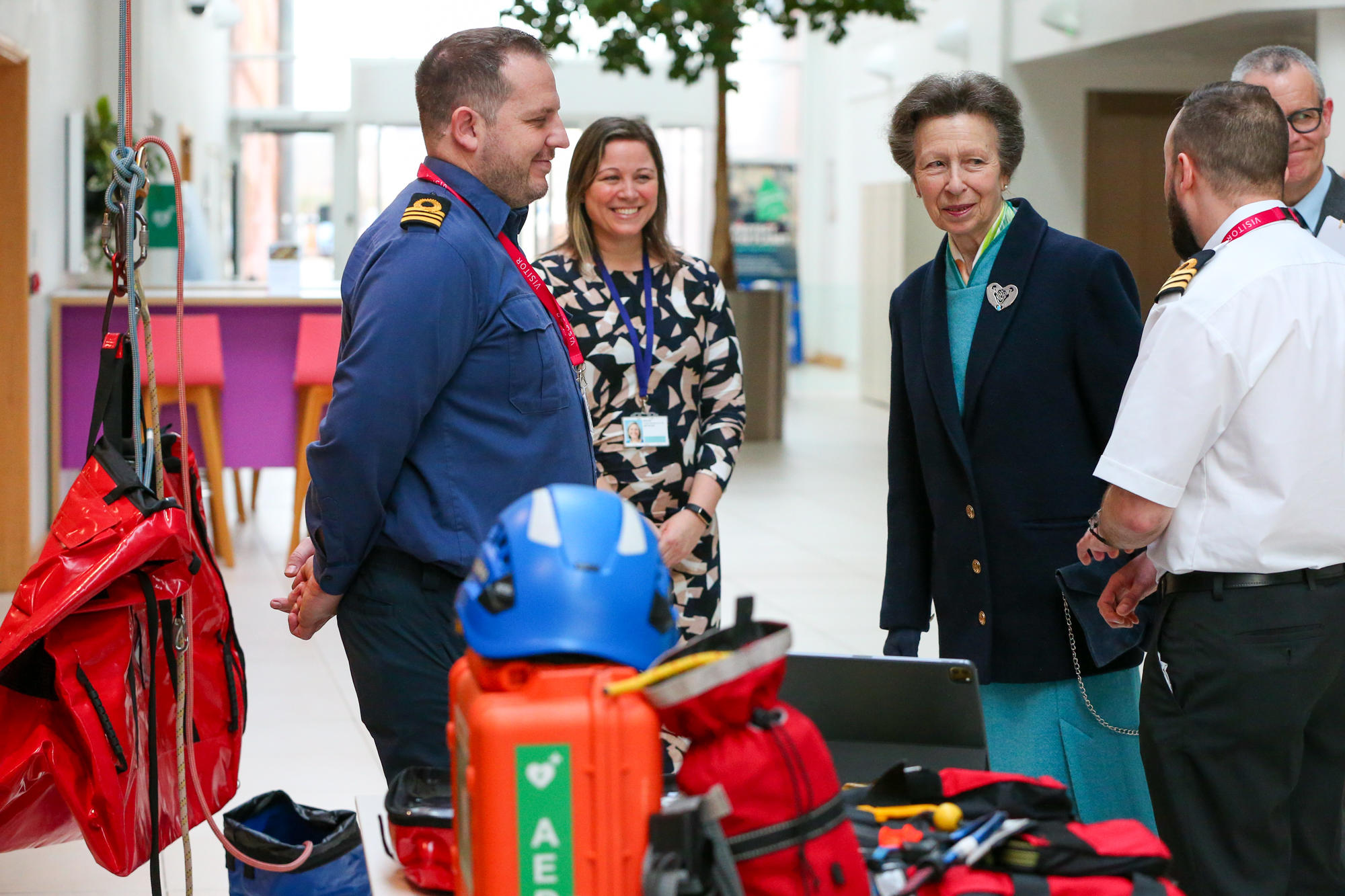 Her Royal Highness in discussion with the Maritime and Coastguard Agency