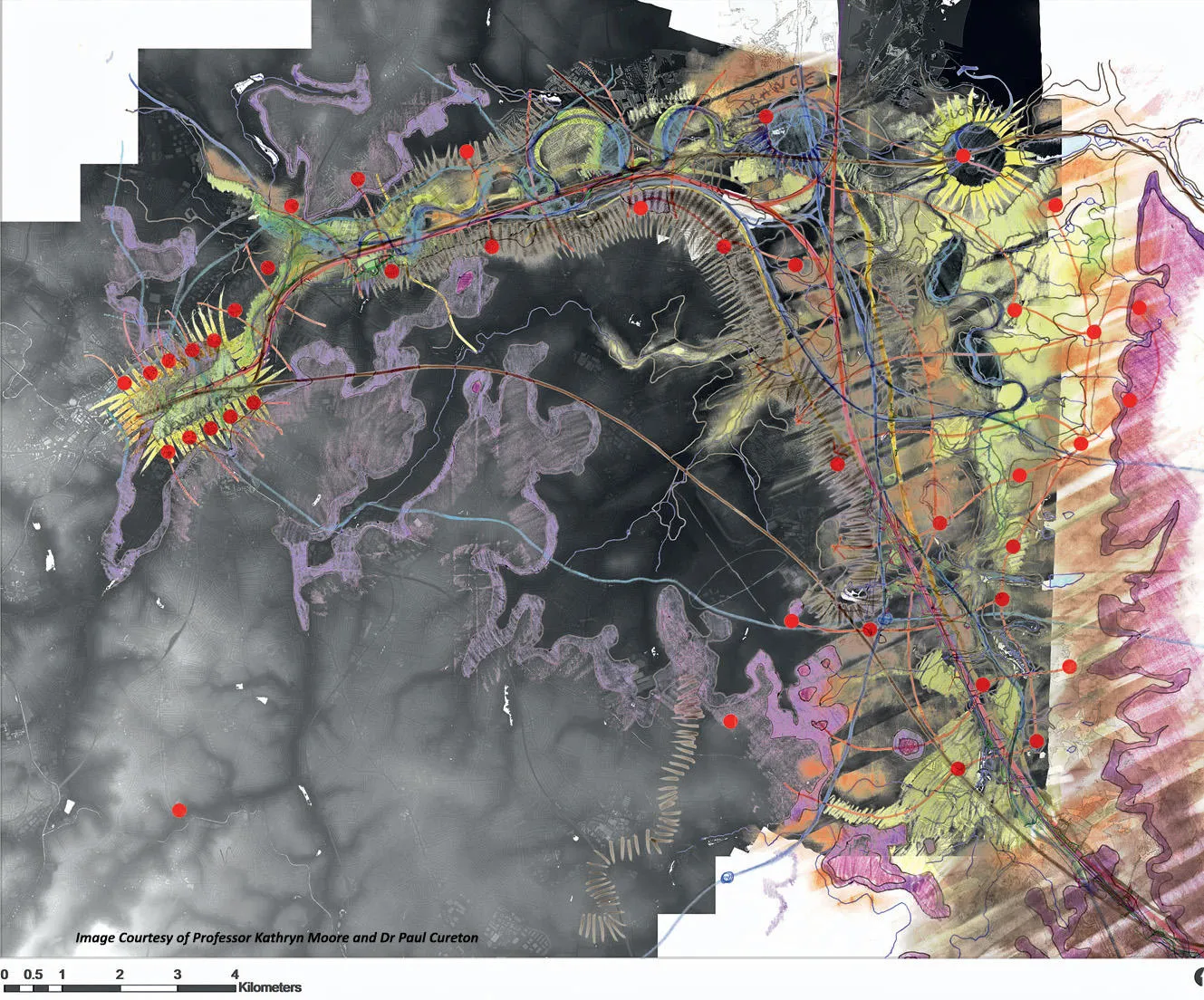 The Blythe and Tame spatial map