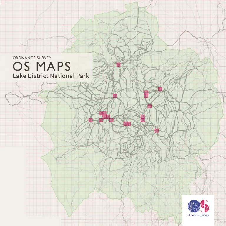 18 out of 20 of Britain's most popular grid squares are in the Lake District.