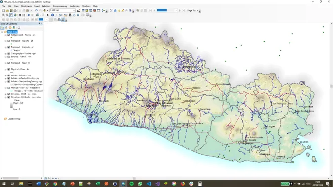 Screenshot showing the results of the MapAction Automation tool.