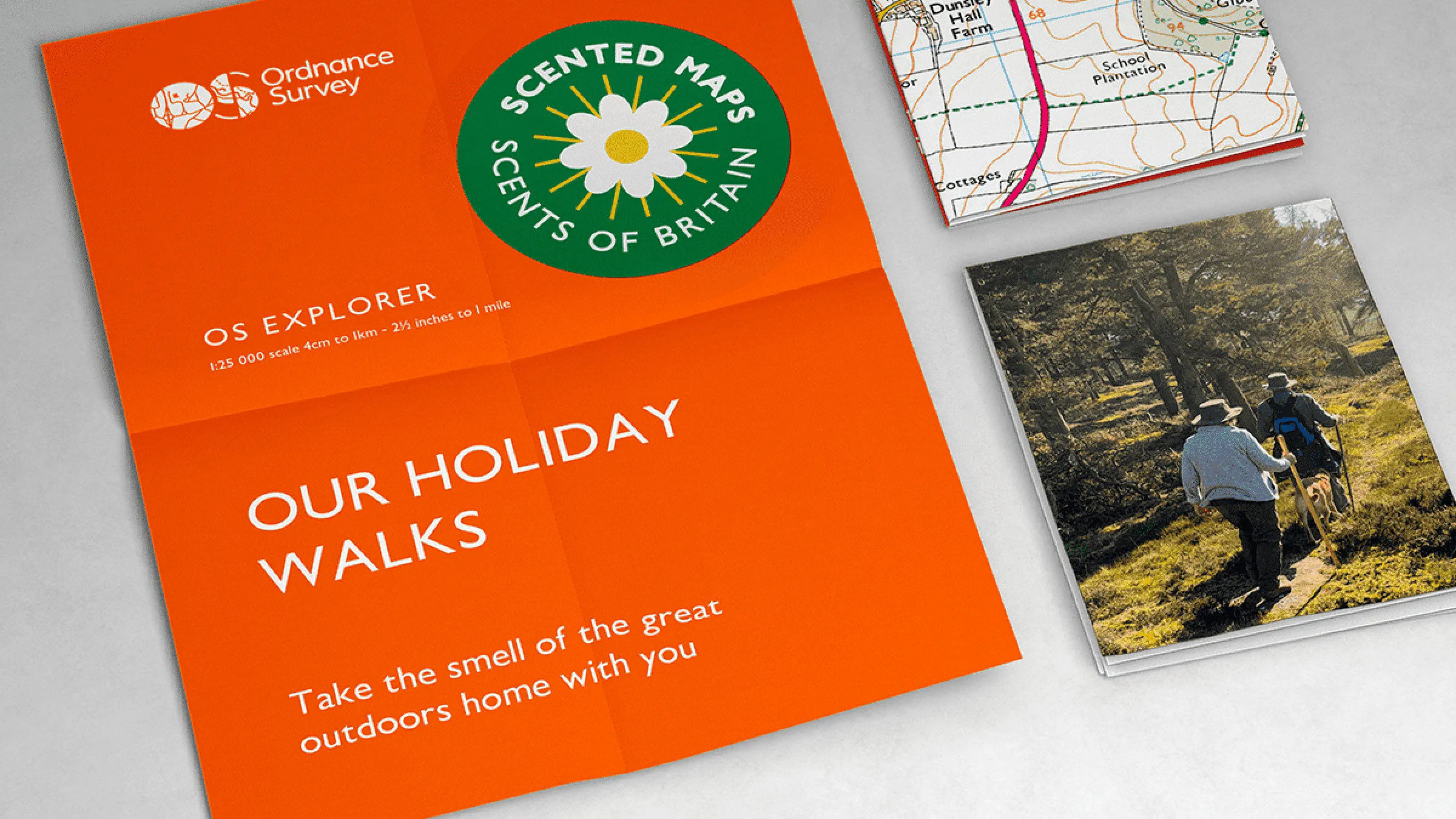 A mock-up of the new OS Explorer scented map