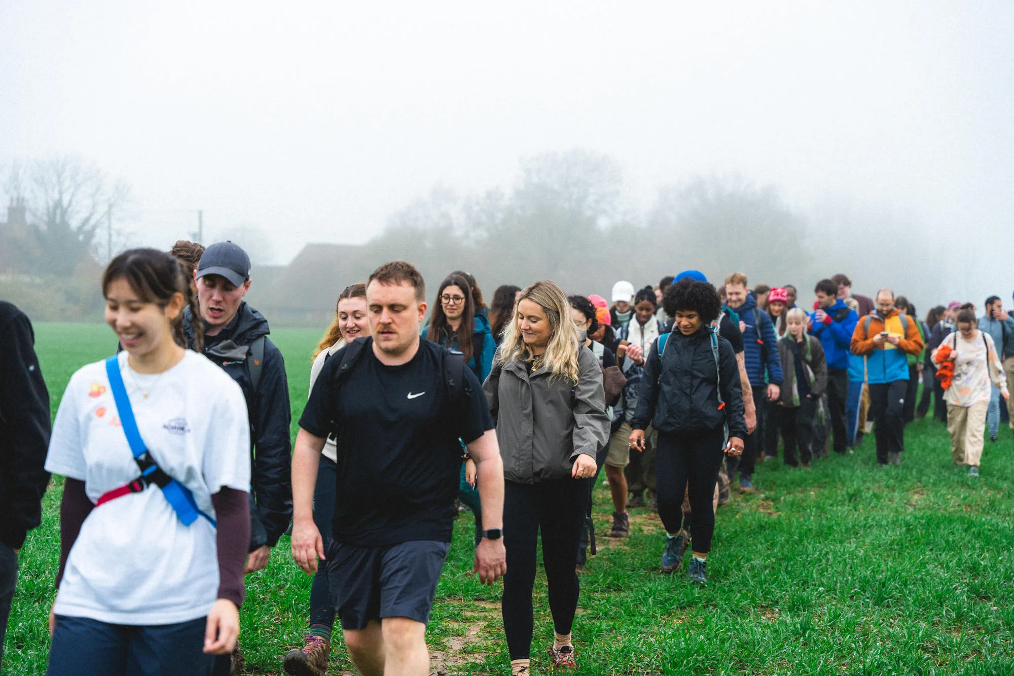 About 100 or so hikers aged between 20 to 30 now meet up for Walk This Way hikes around Greater London