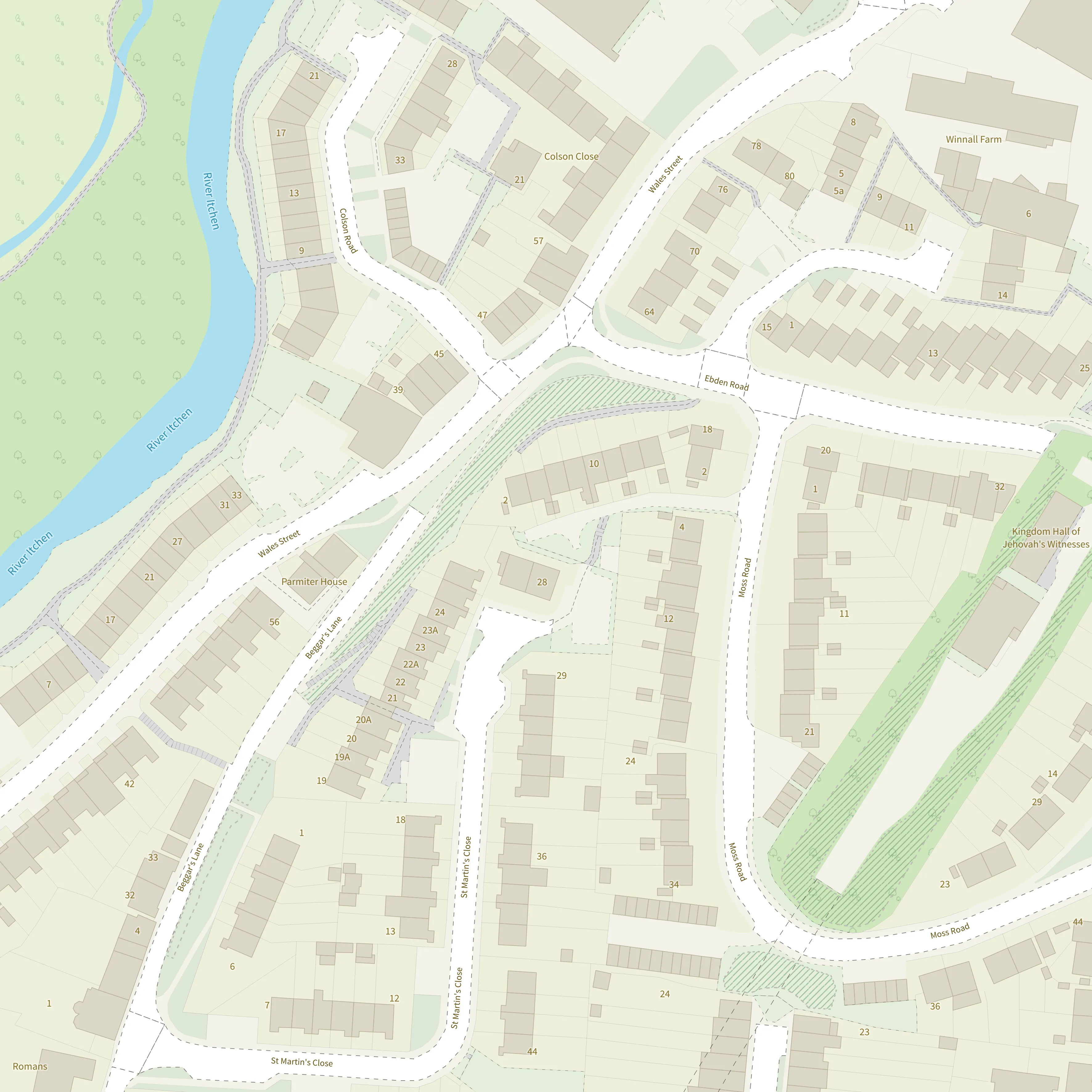 Outdoor large scale NGD basemap.
