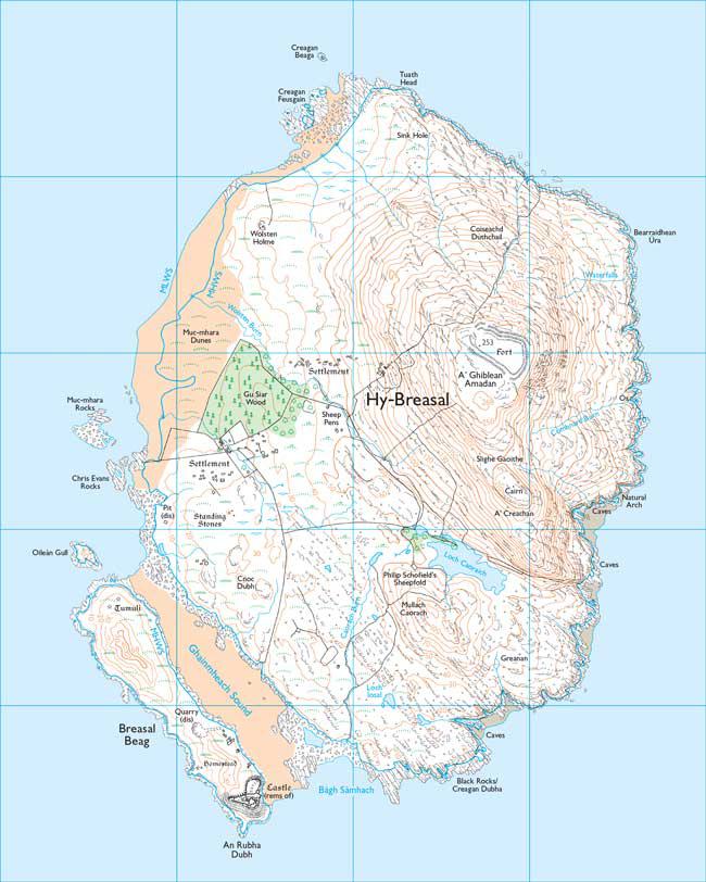 Map of fantasy island