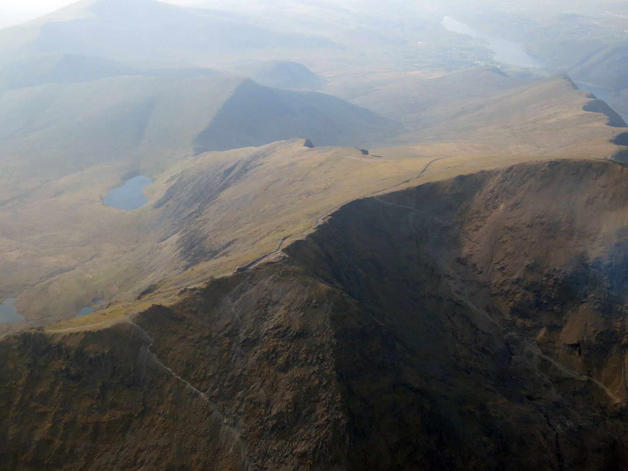 Aerial view of Snowdon